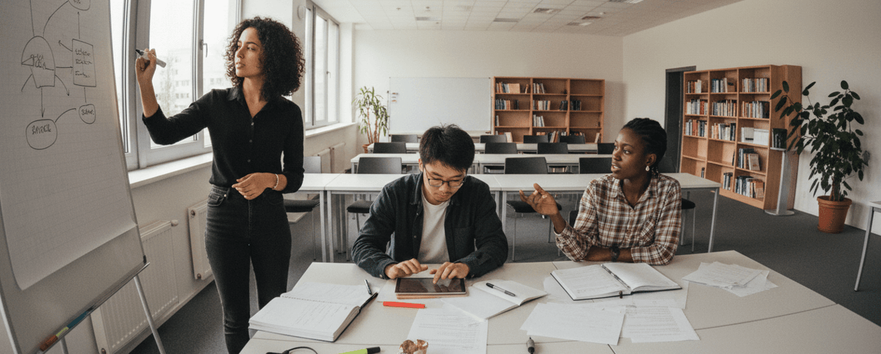 Masterstudium Software Engineering & Internet Computing Profil Header Bild (KI-Generiert)
